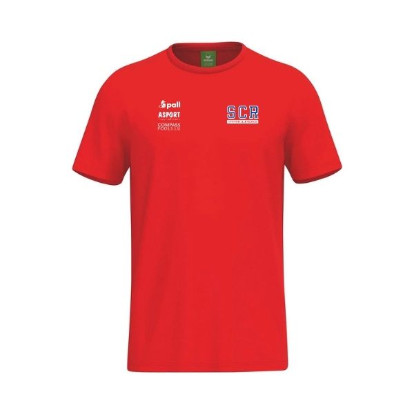SCR-TEAMSPORT COTTON T-SHIRT SENIOR RED